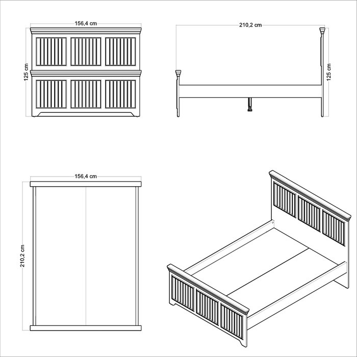 Hanah Home Cama Individual Monte Crema y Roble Hanah Home Cama Individual Monte Crema y Roble